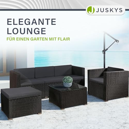 ArtLife Polyrattan Lounge Punta Cana | Gartenmöbel-Set mit Sofa, Hocker und Tisch für 4-5 Personen - 4