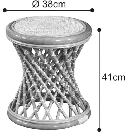 korb.outlet Rattan Hocker (Gekreuzt) - 2